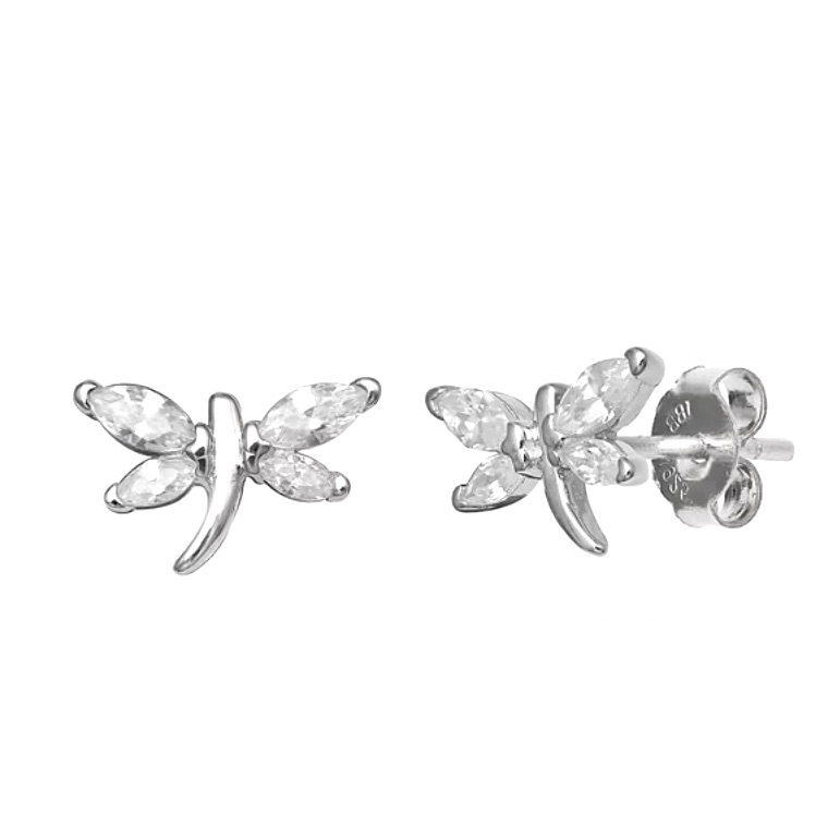 Dragonfly Cubic Zirconia Earrings